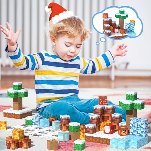 Magnetic Blocks Kids Toys for Boys and Girls 3-5 5-7 Year Old, STEM Magnet Building Cubes for Toddler, Sensory Montessori Educational Toy for Children Development and Creativity - Image 3