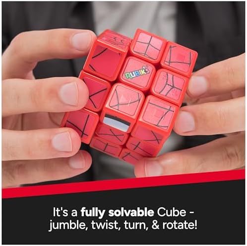 Rubik’s Cube, Spider-Man Cuber, Marvel Collectible Fidget Toy & Desk Decor, Problem-Solving Brain Teaser, Classic Color-Matching Puzzle, Sensory Puzzle for Fans of Marvel Rivals Ages 8 & Up - Image 4