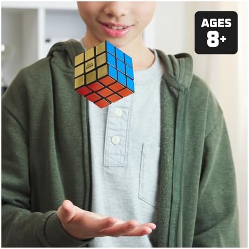 Rubik’s Cube, Special Retro 50th Anniversary Edition, Original 3x3 Cube Collectible & Desk Décor, Problem-Solving Brain Teaser, Fidget Toy, Sensory Puzzle for Adults, Teens, Kids, for Ages 8 & Up - Image 2