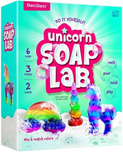 Unicorn Soap Making Kit for Kids - Girls Crafts DIY Project Age 6+ Years by Dan%26Darci
