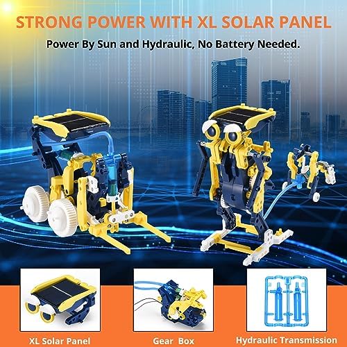 STEM Projects 11-in-1 Solar Robot Toy for Kids Ages 8-12, Science Kits Educational Robotics to Build, Christmas Birthday Gifts for 8 9 10 11 12 13 14 Year Old Boys Girls Teens. - Image 7