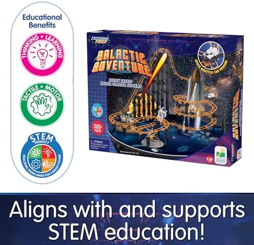The Learning Journey International Techno Trax Galactic Adventure, Action Packed Roller Coaster Building Kit, STEM Gift for Boys and Girls Age 8+, 300+ pc Set - Image 6