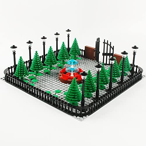 Park Building Blocks Fountain Sencery Accessories Street Set Building Bricks Kit DIY Building Set Compatible All Major Brands (No Baseplate) - Image 4