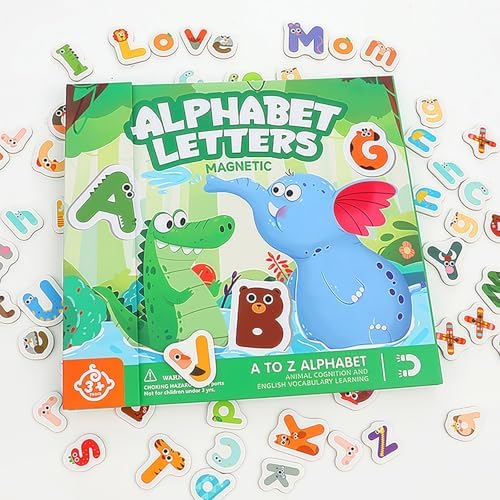 Upgrade Magnetic Letters Book for Kids, 78 PCS Magnetic Alphabet Letters, Uppercase & Lowercase ABC Magnets for Toddlers 1-3 Learning, Preschool Classroom Must Haves - Image 6