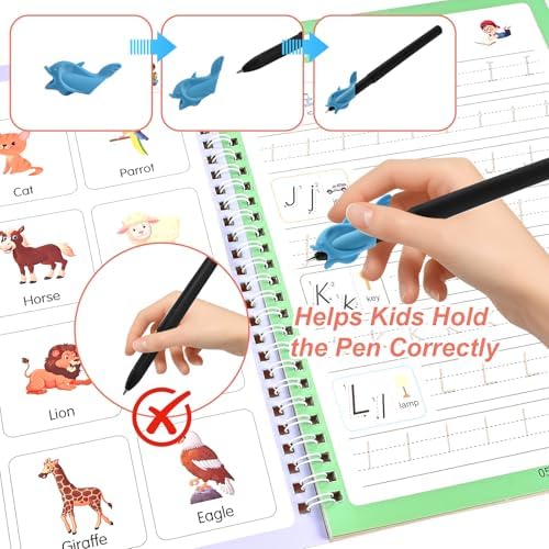 Goldge Magic Grooved Writing Practice for Kids 3-8 – 4 Handwriting Practice - Image 6