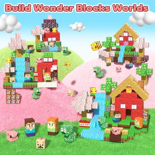 Magnetic Blocks, 208PCS Toys Building Cube Birthday Gifts for Kids - Image 3