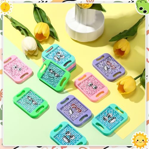 JellyArch 36 Pcs Mini Maze Puzzle Bulk for Kids Maze Cubes, Emotion - Image 5