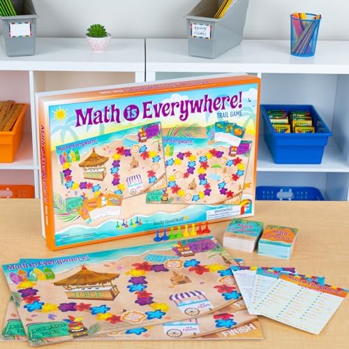 Really Good Stuff Math Is Everywhere! Trail Game Intermediate - 1 game by ReallyGoodStuff