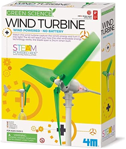 4M Wind Turbine Science Kit, Green Science Small by 4M