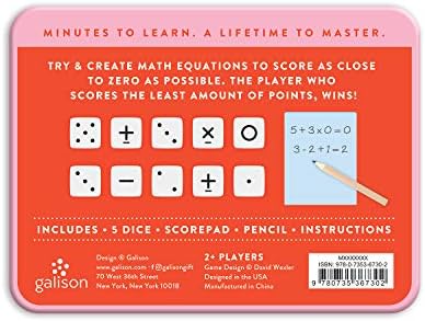 Galison No Dice! Game – Fun Math Game for Kids, Easy to Play Dice Game for 2 Players, for Ages 6+ – Convenient Storage Tin and Instructions Included, Great Learning Activity for Kids - Image 3