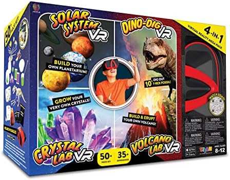 Abacus Brands Virtual Reality 4-in-1 STEM Science Kit for Kids, Age 8-12 by ABACUSBRANDS