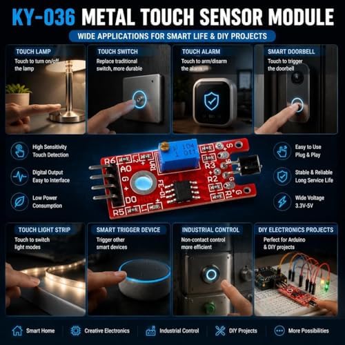 5pcs KY-036 Metal Touch Sensor - Image 7