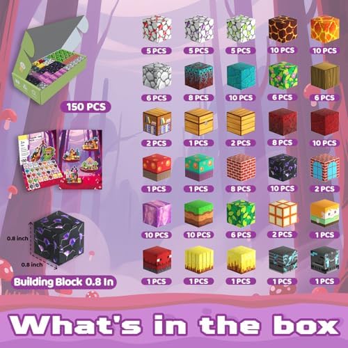 Magnetic Blocks, 150PCS Toys Building Cube Birthday Gifts for Kids - Image 2