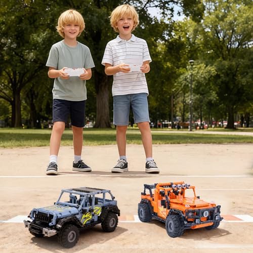 VERTOY STEM Remote Control Building Toys for Kids Ages 8-12 - RC Blue Off-Road Racing Car Kit, Educational Birthday Gift for Boys Girls 8 9 10 11 12 Year Old(715 Pcs) - Image 5
