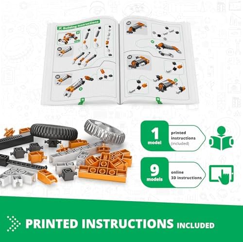 Engino: Discovering STEM - How Cars Work: Technology of Machines - 10 Model Toy Vehicle Brick Building Set, Snap-Fit Construction, Experiment, Kids 9+ - Image 6