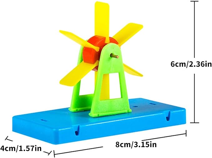 Water Wheel Science Experiment Set Kids Hands On Assembly Toy Physics Learning Tool for Children and Teens Aged 6＋