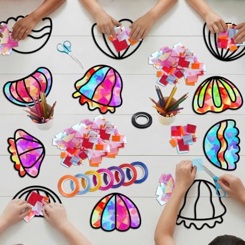 Qyeahkj 36Set Jellyfish Suncatchers Crafts Kit for Kids - Image 5