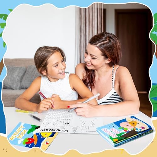 Bulk Summer Activity Books, Fruit Mini Games Coloring Book Set for Kids - Image 5