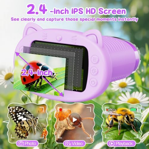 1000X Handheld Digital Microscope for Kids (Purple) - Image 4