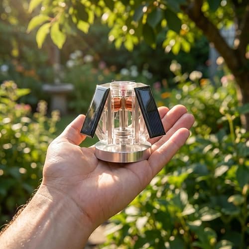 Sunnytech Mini Solar Vertical Mendocino Motor Educational Model Science Physics Toy Home Office Desk Decor QZ08A - Image 3