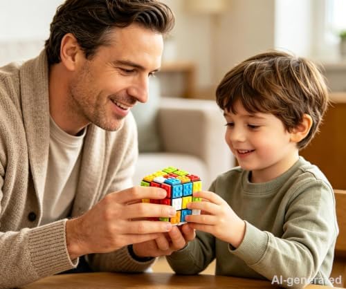 AMAZA 3x3 Speed Cube Black Magic Cube Puzzles for Kids Adult - Image 5