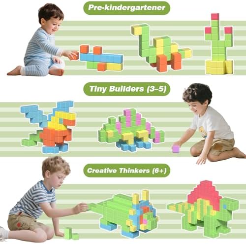 Apluses Magnetic Blocks for Kids Toys, Magnetic Building Cubes Toy for Sensory STEM Autism Education Preschool, Magnet Toys for 3 4 5 6 Year Old, Birthday Gifts Games for Boys Girls - Image 4