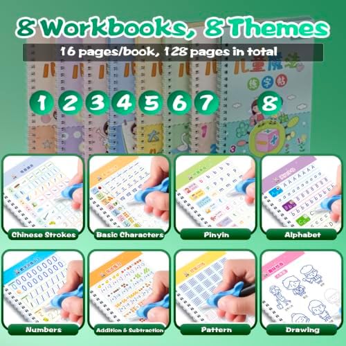 Magic Grooved Writing Practice for Kids - Chinese, Small, 8 PCS - Image 3