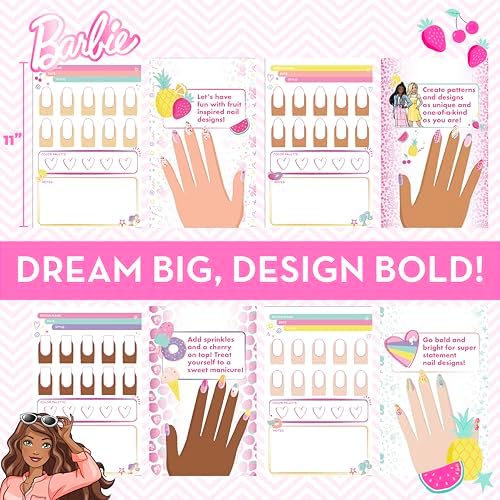 Horizon Group USA Makeup Artist Magazine Kit, Barbie Nail Art - Image 4