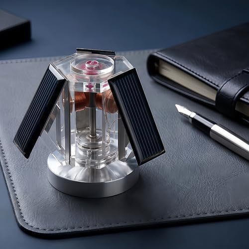Sunnytech Mini Solar Vertical Mendocino Motor Educational Model Science Physics Toy Home Office Desk Decor QZ08A - Image 4