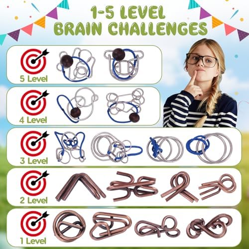 Mytothfy 16 Pcs Brain Teaser Puzzles for Adults Teens - Metal Puzzles 3D Puzzle Game Toys for Adults Teens - Unlock Interlocking Puzzle Adult IQ Education Smart Toys - Image 3