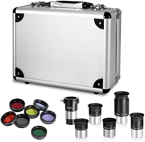 CelticBird Telescope Accessory Kit - 1.25" Telescope Eyepiece and Filter Set with a Sturdy Carry Case - Five Plossl Eyepieces, 2X Barlow Lens and Seven Filters - Image 6