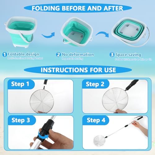 Shark Tooth Sifter for Shell Collecting, Sand Beach Toys for Kids 6 8 10 12 - Image 3