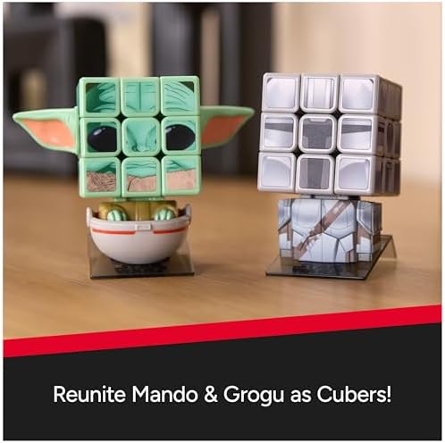 Rubik's Cube Star Wars Mandalorian Cuber Brain Teaser Collectible Figure - Image 6