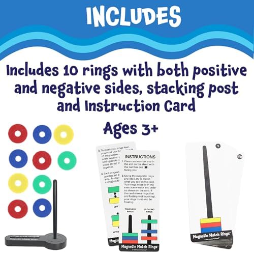 Popular Playthings Magnetic Match Rings, Stacking and Matching Magnets Game - Image 5