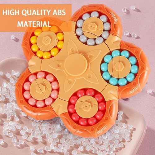 YUDANSI Magic Bean Puzzle Toy, Rotating Magic Bean & Fidget Cube 2-in-1, Rotating Magical Cube Fidgets Gift for Kids Boys Girls Age 3+, 5-7, 8-12, Brain Teaser Fingertip Toys for Teens Adults - Image 3