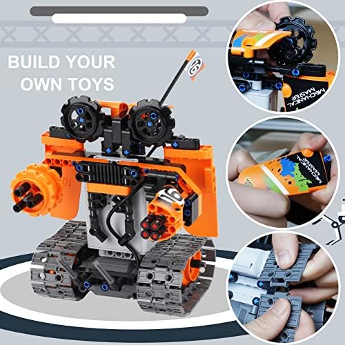 BIRANCO. STEM Remote Control Building Kit 3 in 1 RC Tracked Racer/Tank/Robot Engineering Toys, Science Construction Play Set, Toy Car Christmas for Boys & Girls Age 8-12 (392pcs) - Image 4
