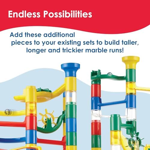 MindWare Marble Run Regular Add-On Set – Expansion Pack for Marble Run Building Toy, 50 Durable Interlocking Pieces, Ages 4 and Up - Image 3