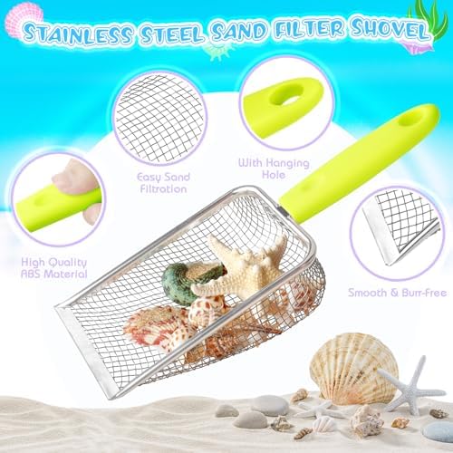 FHOZGECY 2 Pack Beachcombing Kit with Sifters for Beach Vacation Essentials - Image 2