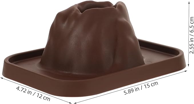 5Pcs Volcano Eruption Model Science Kit for Kids, DIY Volcanic Experiment Prop, Coffee Plastic Volcano Toy for Teaching, Stem Preschool Sandbox Landscape Model