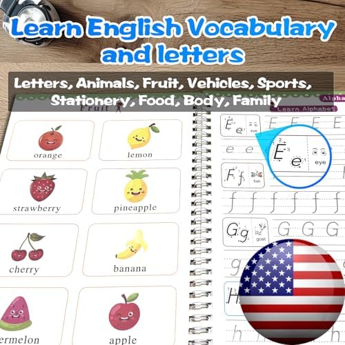 Magic Grooved Writing Practice for Kids - English, Big, 5 PCS - Image 5