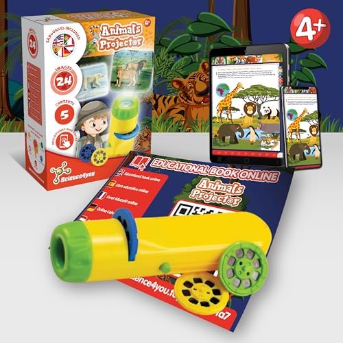 Science4you Animal Torch Projector for Children 4+ Years, Projector Torch for Kids + 24 Images and Poster Included, Educational Gift for Kids Age 4+ - Image 3
