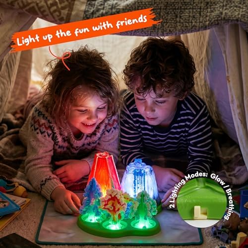 JOVA Klever Kits Crystal Land Growing Lab- Craft Kits for Kids Aged 8+ Science Gifts with 6 Unique Natural Elements and Light-Up Base, STEM Activities Birthday Gift - Image 2
