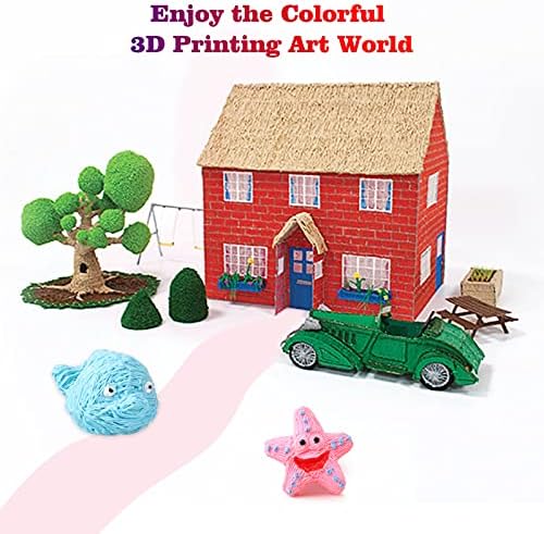 24 Assorted Colors 3D Pen Filament Refills PLA 1.75mm, Each Color 5 Meters (16 Feet), dikale 3D Printing Pen Filament Packs for Kids, Total 120 Meters- 250 Stencils eBooks - Image 5
