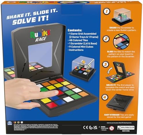 Rubik's Race Fast-Paced Strategy Board Game & Brain Teaser Fidget Toy - Image 6