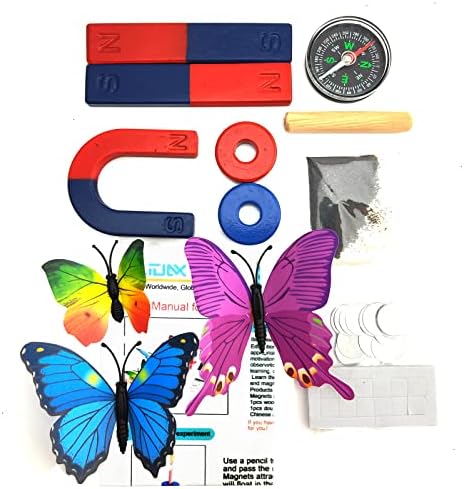EUDAX Physics Science Magnets Kit for Education Science Experiment Tools Icluding Bar/Ring/Horseshoe/Compass Magnets - Image 2