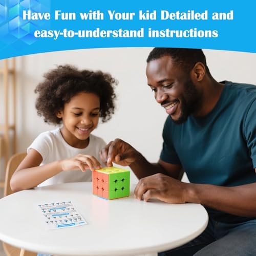 3x3 Speed Cube Stickerless with Stand & Tutorial Toy Gift for Boys 6-12 - Image 5