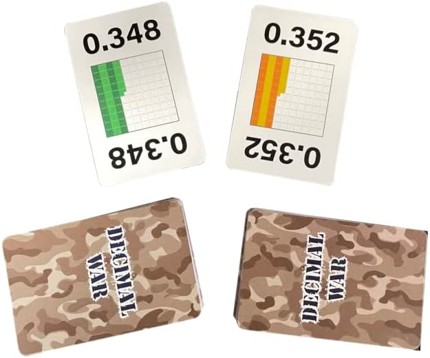 Math Magic Decimal War Card Game - Read and Compare Decimal Numbers - Image 4