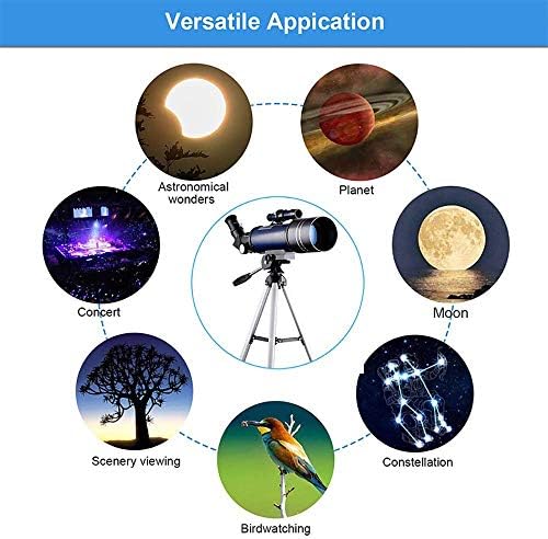 Astronomical Refraction 70mm Hd Full Coated Glass Optical Lens Portable Stand Outdoor Travel Storage for Beginners ADU - Image 7