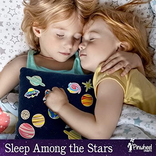 Pinwheel Crafts Space Pillow Sewing Kit for Kids 8-12 with Mini Telescope - Image 5