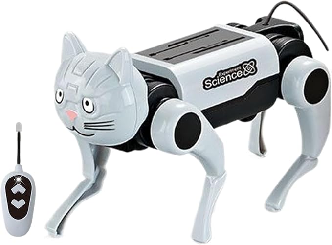Robot Dog - Solar Powered Educational Learning Kit | Interactive Robotics Toy | Robot Dog Toy for Kids & Adults, Boys & Girls, Birthday & Holiday Parties